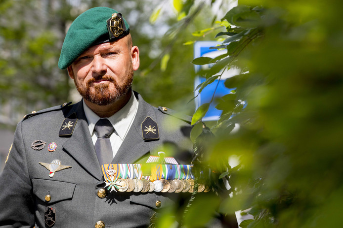 Marco Kroon, drager van de de Militaire Willems-Orde.