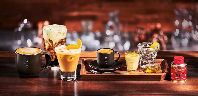 La gamme "Oleato" de Starbucks comporte cinq boissons: l’Oleato Caffé Latte, l’Oleato Iced Cortado, l’Oleato Golden Foam Cold Brew, l’Oleato Deconstructed et l’Oleato Golden Foam Espresso Martini.