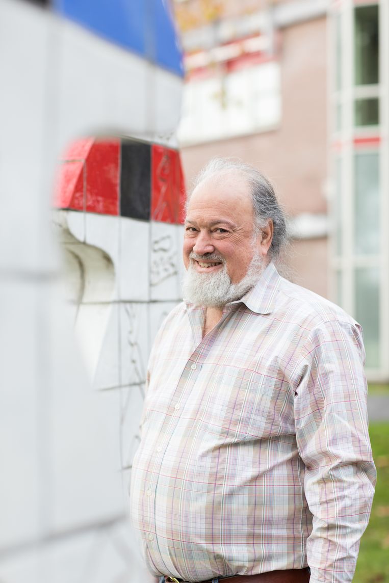 David Chaum bij Centrum Wiskunde & Informatie in Amsterdam. Beeld Inge Hoogland