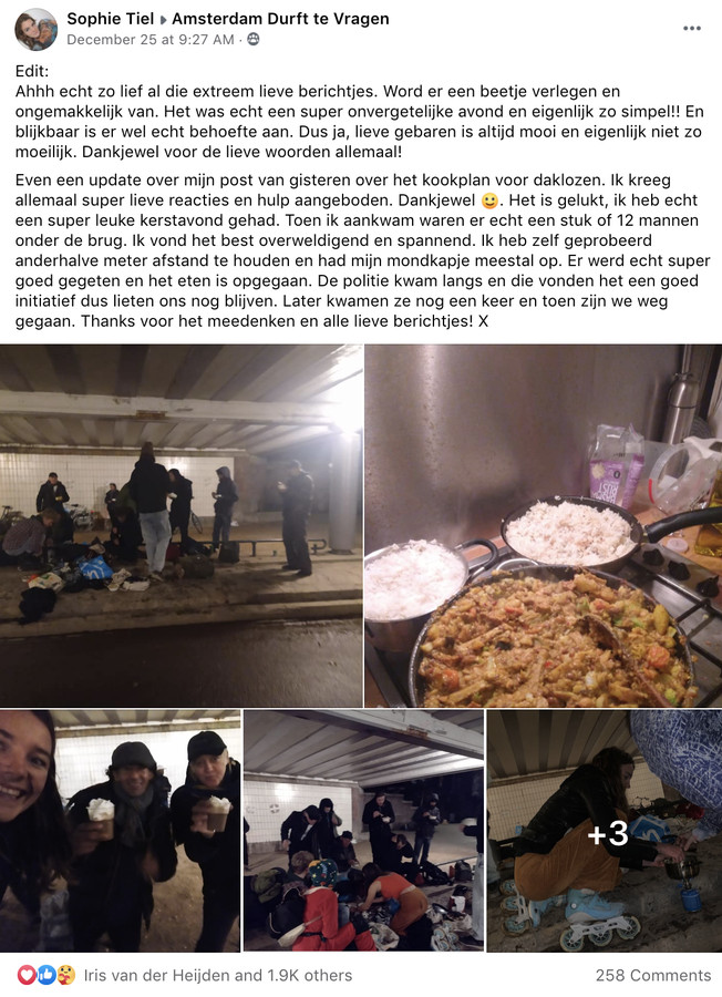 Sophie kookt voor groep daklozen en zorgt voor onvergetelijke kerstavond.