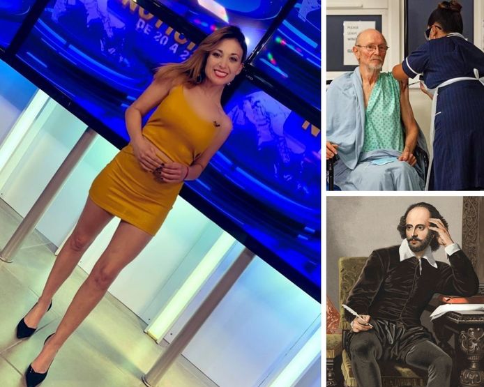 La présentatrice Noelia Novillo, William Shakespeare et.... William Shakespeare.