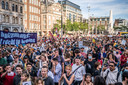Het woonprotest vorige maand in Amsterdam.