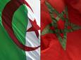 Drapeaux algérien et marocain