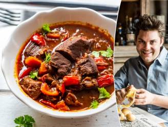 Dagelijkse kost van bekroonde Jeroen Meus op tafel vanavond? Zo maak je zijn goulash met rundvlees