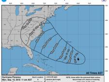 Levensbedreigende orkaan Florence legt zeldzame route af richting de VS