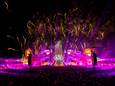 De eindshow met vuurwerk, licht en lasers tijdens het Intents Festival 2022.