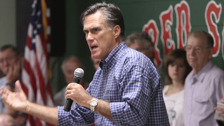 Mitt Romney heeft het moeilijk. Beeld ap