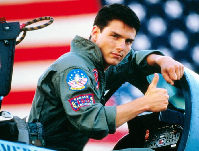 Tom Cruise speelde de held Maverick in ‘Top Gun’