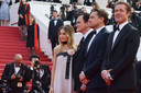 Margot Robbie, Quentin Tarantino, Leonardo DiCaprio et Brad Pitt