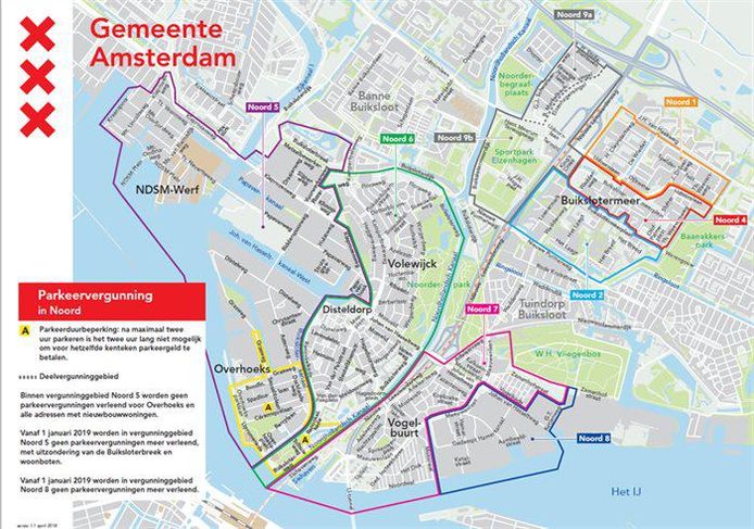 uitbarsting waarheid Monopoly Betaald parkeren in Noord fors uitgebreid | Amsterdam | AD.nl
