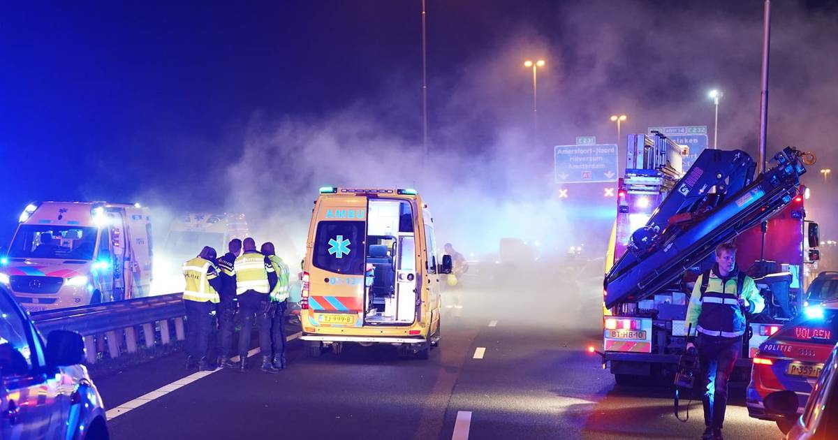 Drie doden en twee zwaargewonden bij ongeval met spookrijder op A1.
