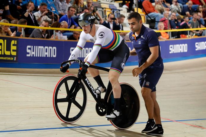 Mehdi Kordi met Harrie Lavreysen.