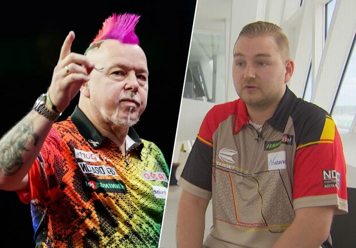 Peter Wright en Dimitri Van den Bergh.