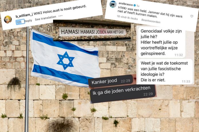 Voorbeelden van antisemitische teksten geregistreerd door de monitor