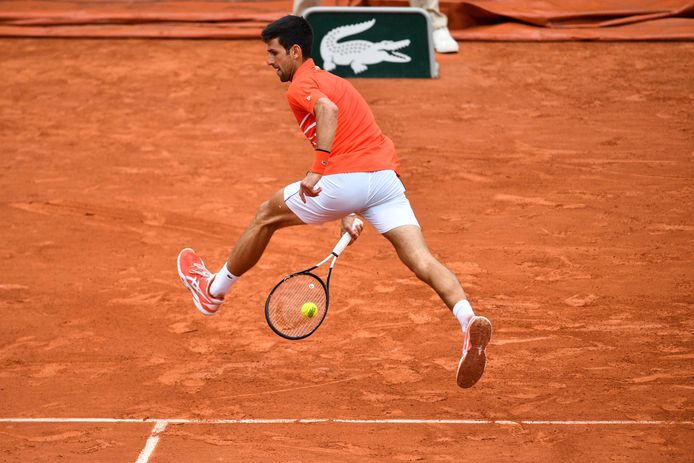 Novak Djokovic kan zijn kunstjes dit jaar niet tonen op gravel.