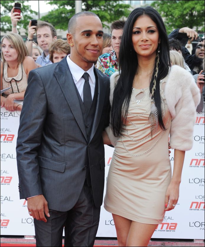 Hamilton had acht jaar lang een knipperlichtrelatie met Nicole Scherzinger.