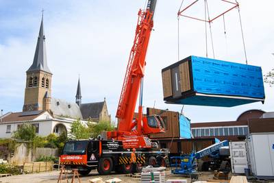 In drie dagen tijd is Terheijden zestien nieuwe woningen rijker; alleenstaanden en mensen uit de gemeente krijgen voorrang