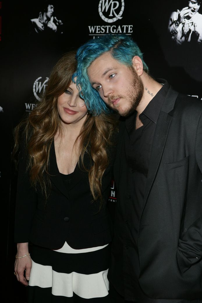 Lisa Marie Presley et son fils Benjamin Keough.
