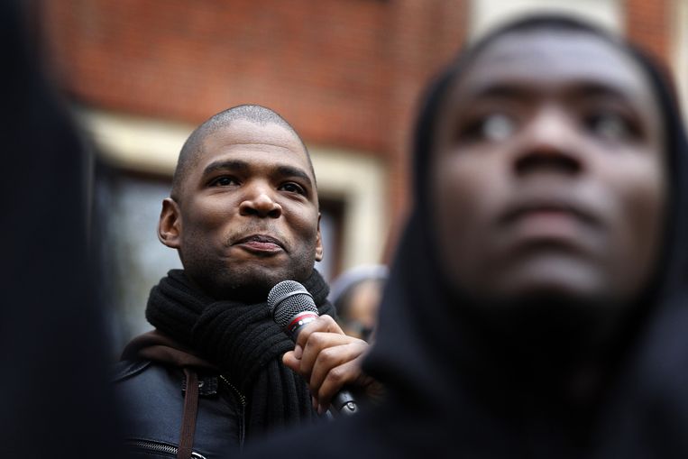 Initiatiefnemer Quinsy Gario van Zwarte Piet Niet. Beeld anp