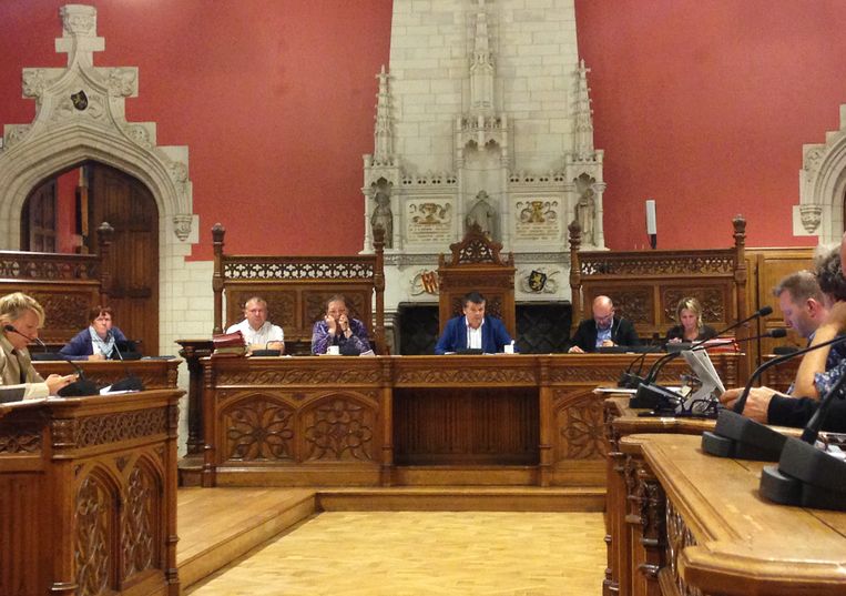 De zitting van de Mechelse gemeenteraad Beeld BELGA
