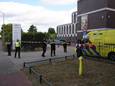 De hulpdiensten afgelopen maandag aan de Tarweweg in Nijmegen.