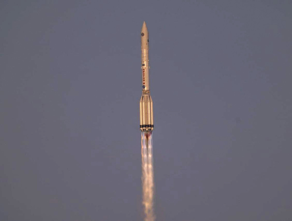 Vorige week woensdag vertrok de raket met daarin de robotarm en een nieuwe Russische uitbouw van het ISS vanaf ruimtebasis Bajkonoer in Kazachstan.