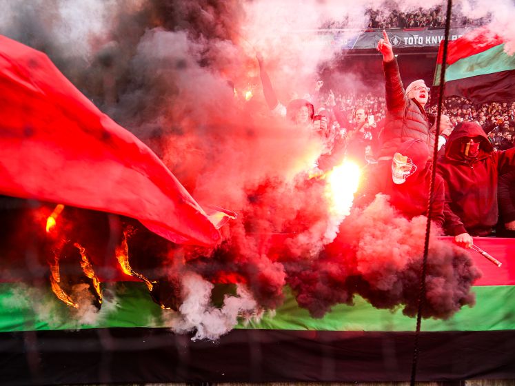 KNVB gaat supporters die vuurwerk afstaken tijdens bekerfinale Feyenoord-NEC opsporen en verbannen uit stadions