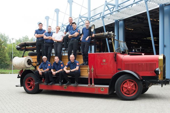 Een ploeg van de Goudse brandweer.