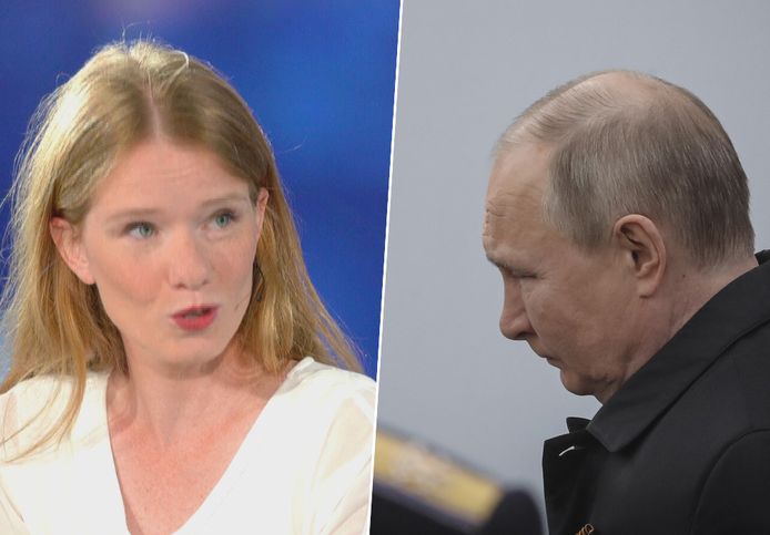 Carolien Van Nunen en de Russische president Vladimir Poetin.