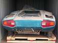 Zeldzame Lamborghini na veertig jaar teruggevonden in container