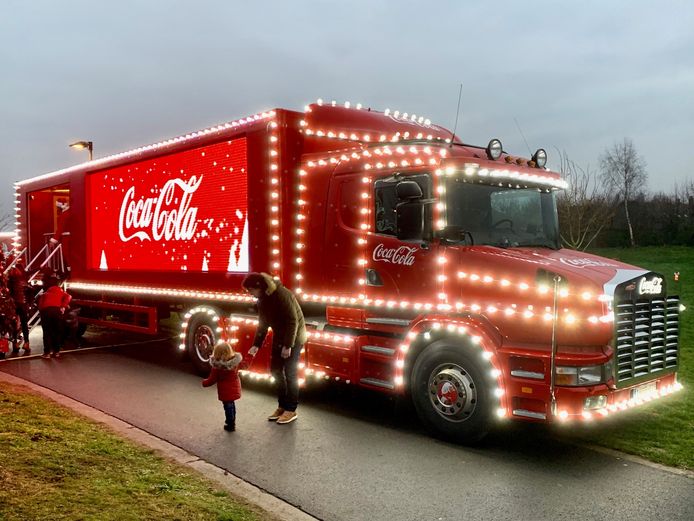Ook vorig jaar was de kersttruck van Coca-Cola al in Jabbeke te zien.