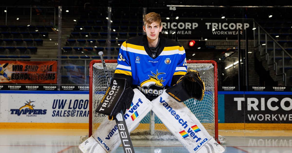 Debuterende Trappers-goalie Jowin Ansems uit Lage Zwaluwe heeft geen spijt van terugkeer uit Duitsla