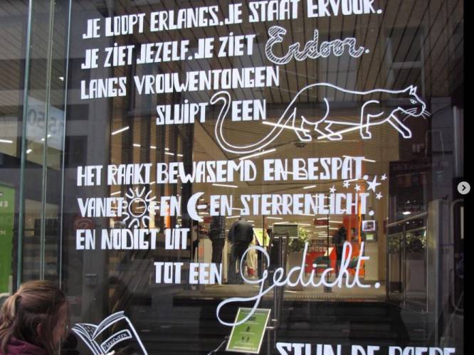 Alle Aalsterse raamgedichten terug te vinden via online kaart: “Poëzie palmt het straatbeeld in”