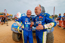 Tim en Tom Coronel hebben de finish van Dakar 2023 gehaald.