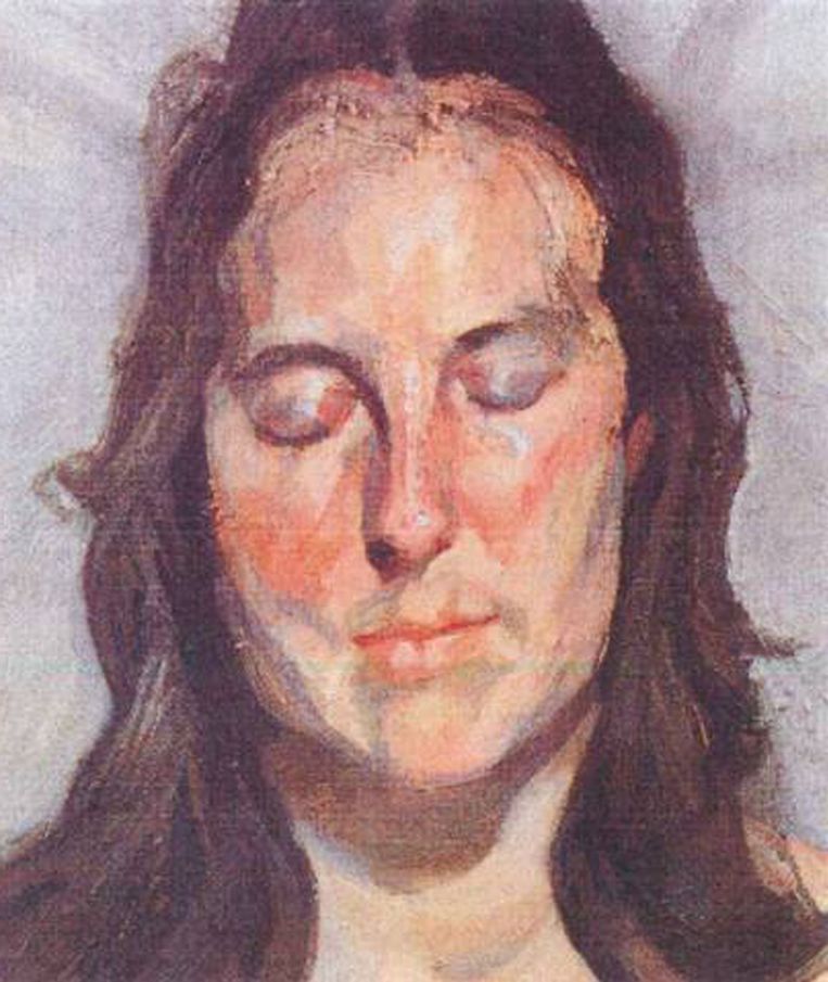 Een van de gestolen werken: 'Woman with Eyes Closed' van Lucian Freud . Beeld AP