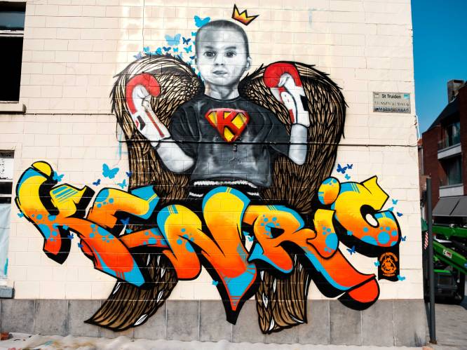 Strijd tegen kanker verloren, maar Kenric (5) leeft voort in gigantische graffiti