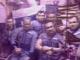 Het MIR Space Station in maart 1995. Met Valeri Poljakov midden onder.