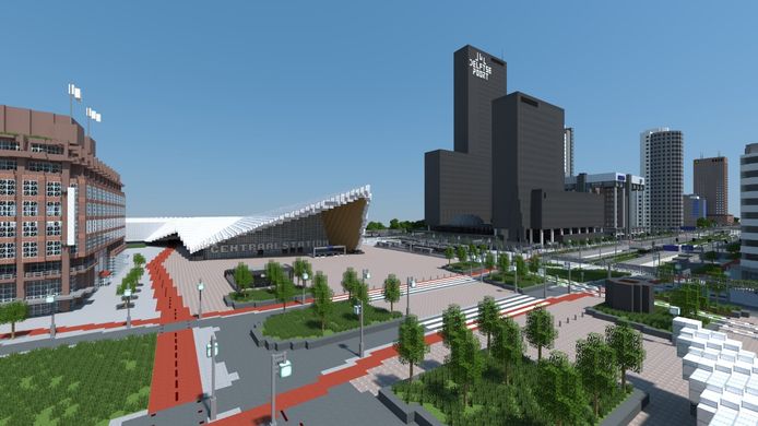 Met een educatieve game gebaseerd op Minecraft kun je Rotterdam nabouwen, maar ook een veilig fietspad tussen Deventer en Wijhe ontwerpen.