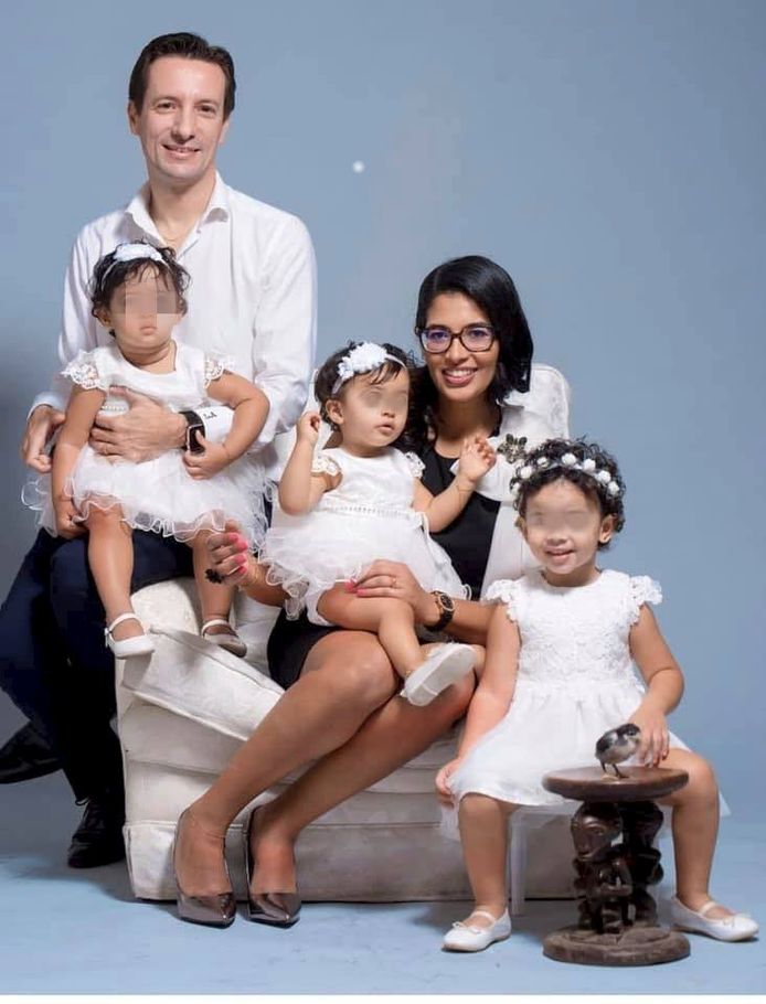 Luca Attanasio, son épouse Zakia Seddiki et leurs trois enfants