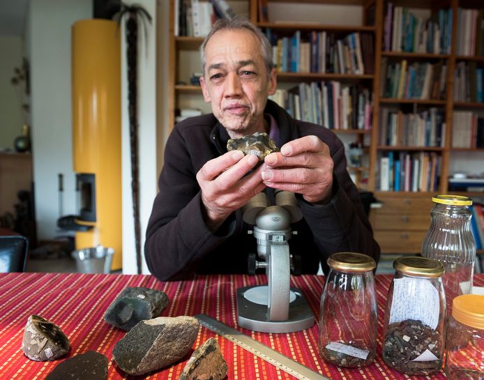 Amateurarcheoloog Pieter Stoel: ,,UItzoeken kost heel veel tijd. Daarvoor moet je een 'gek' hebben. Nou ja, dat doe ik dus.''