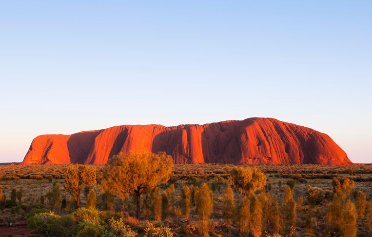 De Australische berg Uluru. Beeld Alamy Stock Photo