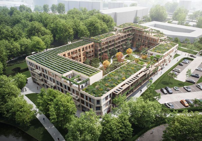 Zo gaat het seniorencomplex bij het Alphense Bospark eruit zien.