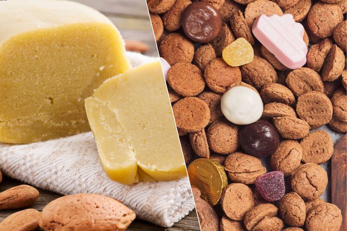 Marzapane e noci speziate, dolci tipici serviti con Sinterklass.