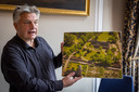 Pieter-Jan de Bresser laat een plaatje van Oldruitenborgh zien met daarbij de tuinen van Marxveld.