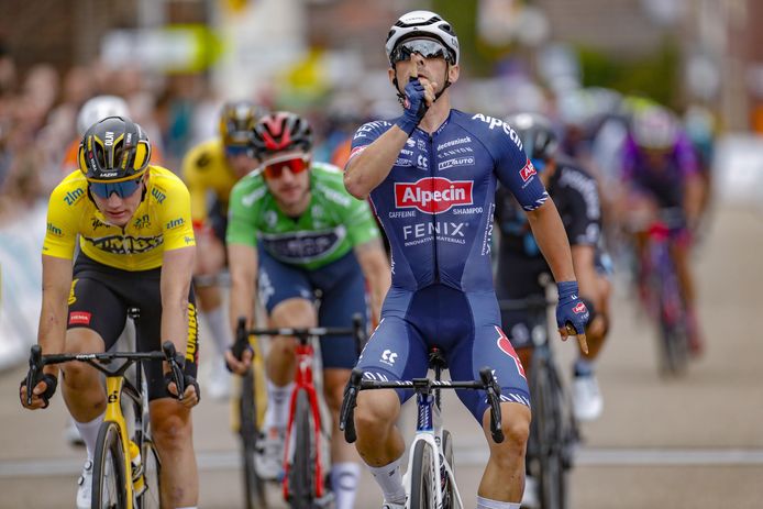 Buchten - Netherlands - cycling -Jakub Mareczko (Polen / Team Alpecin Fenix) - Olav Kooij (Netherlands / Team Jumbo-Visma)  pictured during 33rd ZLM Tour (2.Pro) stage 3  between Heythuysen and Buchten (186KM) - Photo: Dion Kerckhoffs/Cor Vos © 2022 © Photo News  ! only BELGIUM !