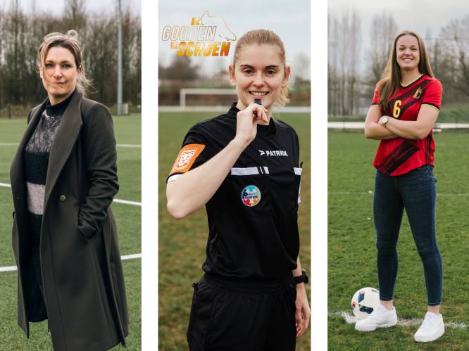 Red Flame Tine De Caigny, topscheids Viki De Cremer en voetbaljournaliste Hilde Van Malderen: “Vrouwenvoetbal is puurder” 