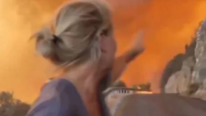 Une journaliste face à un mur de feu en Turquie: “Nous allons devoir interrompre ce direct”
