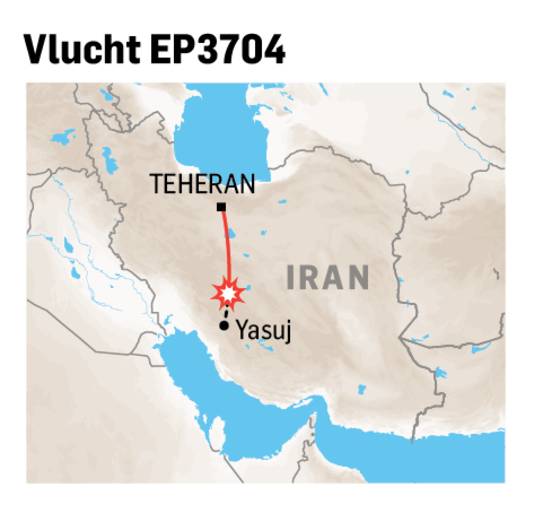 Vlucht EP3704 vanuit Teheran.