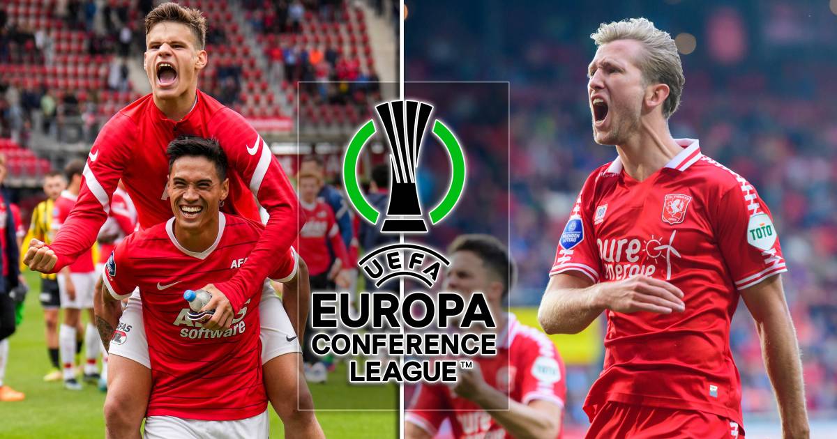 プレーオフラウンドの可能性がある Fc Twente の美しいが重いポスター Az 戦利品の方が有利 オランダサッカー Nipponese