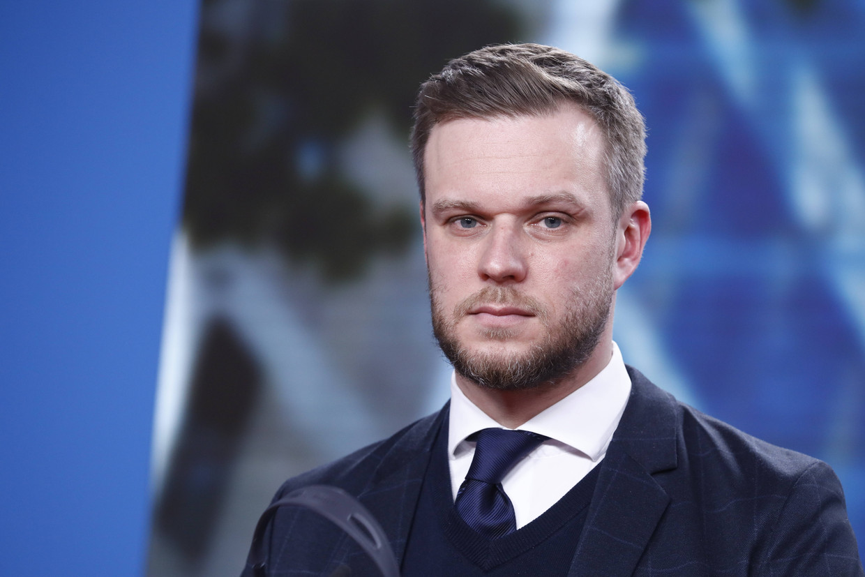 Gabrielius Landsbergis, minister van buitenlandse zaken van Litouwen. Beeld Hollandse Hoogte / Imago Stock & People GmbH
